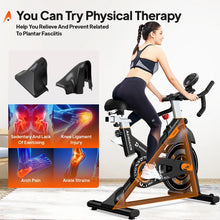 Load image into Gallery viewer, Pooboo Stationary Exercise Bike Indoor Cycling Bike Cycle Bicycle Adjustable Resistance for Home Office Cardio Workout Machine Max Weight 350 lb