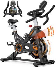 Load image into Gallery viewer, Pooboo Stationary Exercise Bike Indoor Cycling Bike Cycle Bicycle Adjustable Resistance for Home Office Cardio Workout Machine Max Weight 350 lb