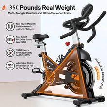 Load image into Gallery viewer, Pooboo Stationary Exercise Bike Indoor Cycling Bike Cycle Bicycle Adjustable Resistance for Home Office Cardio Workout Machine Max Weight 350 lb