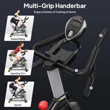 Load image into Gallery viewer, Pooboo Stationary Exercise Bike Indoor Cycling Bike Cycle Bicycle Adjustable Resistance for Home Office Cardio Workout Machine Max Weight 350 lb