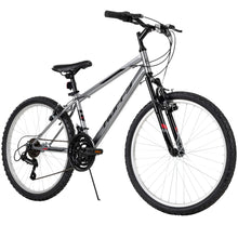 Load image into Gallery viewer, Huffy 24" Rock Creek Mountain Bike, Fits Riders 4'8" - 5'8", Gray, Adult, Men'S