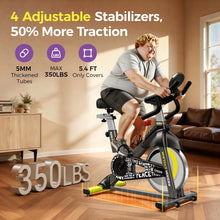 Load image into Gallery viewer, Pooboo Stationary Exercise Bike Indoor Cycling Bike Cycle Bicycle Adjustable Resistance for Home Office Cardio Workout Machine Max Weight 350 lb