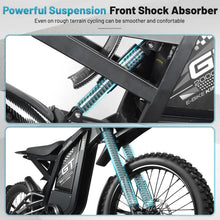 Load image into Gallery viewer, OUXI GT2000 Electric Dirt Bike for Adults, 3000W Peak Electric Motorcycle, 37MPH Electric Bike, 48V 30ah Battery, 85+Miles Mountain Bike, 24" Fat Tire Ebike, Hydraulic Brakes, Full Suspension, UL2849
