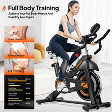 Load image into Gallery viewer, Pooboo Stationary Exercise Bike Indoor Cycling Bike Cycle Bicycle Adjustable Resistance for Home Office Cardio Workout Machine Max Weight 350 lb