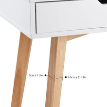 Load image into Gallery viewer, Homfa White Desk with Drawers, Study Work Desk Table for Home Office Writing