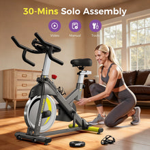 Load image into Gallery viewer, Pooboo Stationary Exercise Bike Indoor Cycling Bike Cycle Bicycle Adjustable Resistance for Home Office Cardio Workout Machine Max Weight 350 lb